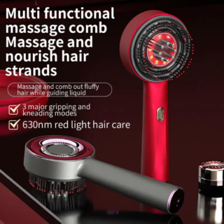 Head Massage with Red Light Scalp & Hair Growth Comb, Anti-Hair Loss Treatment
