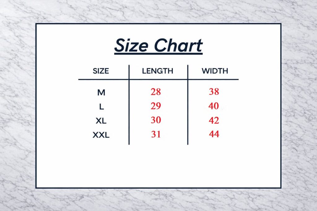 polo t-shirt measurement